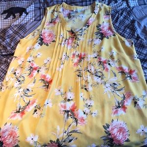 Rose + Olive Sleeveless Blouse